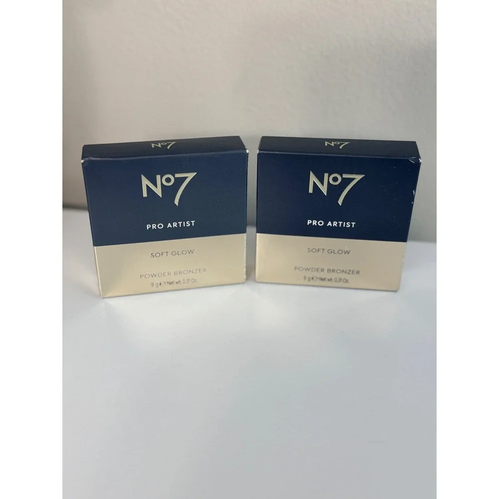 No7 Pro Artist Powder Bronzer Womens 9g Deep Glow Soft Glow NWT